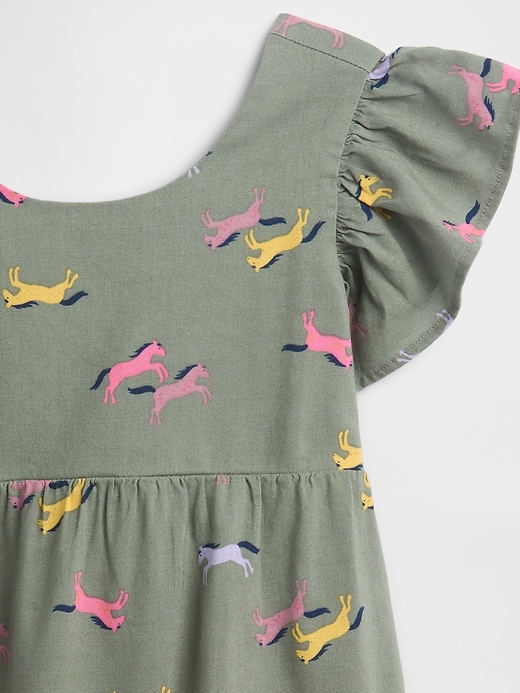 Image number 3 showing, babyGap Flutter Sleeve Tie-Back Dress