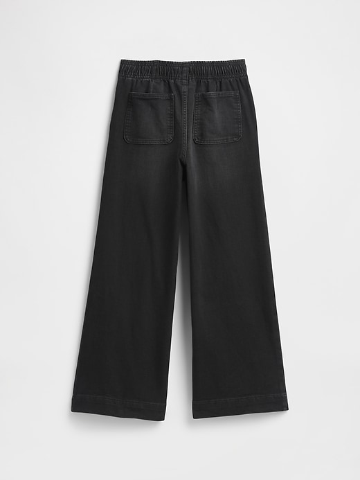 Image number 2 showing, Kids Pull-On Wide-Leg Sweatpant Jeans
