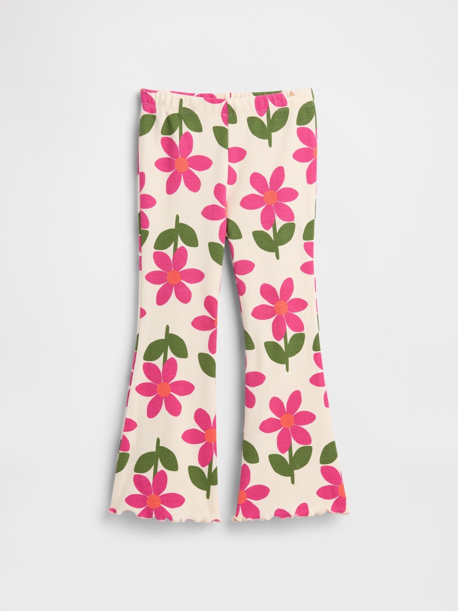 babyGap Ribbed Print Flare Leggings