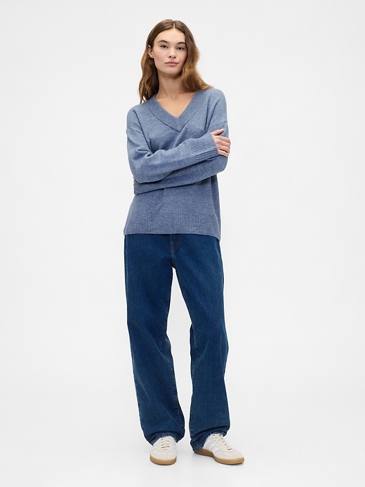 Image number 3 showing, Oversized V-Neck Sweater