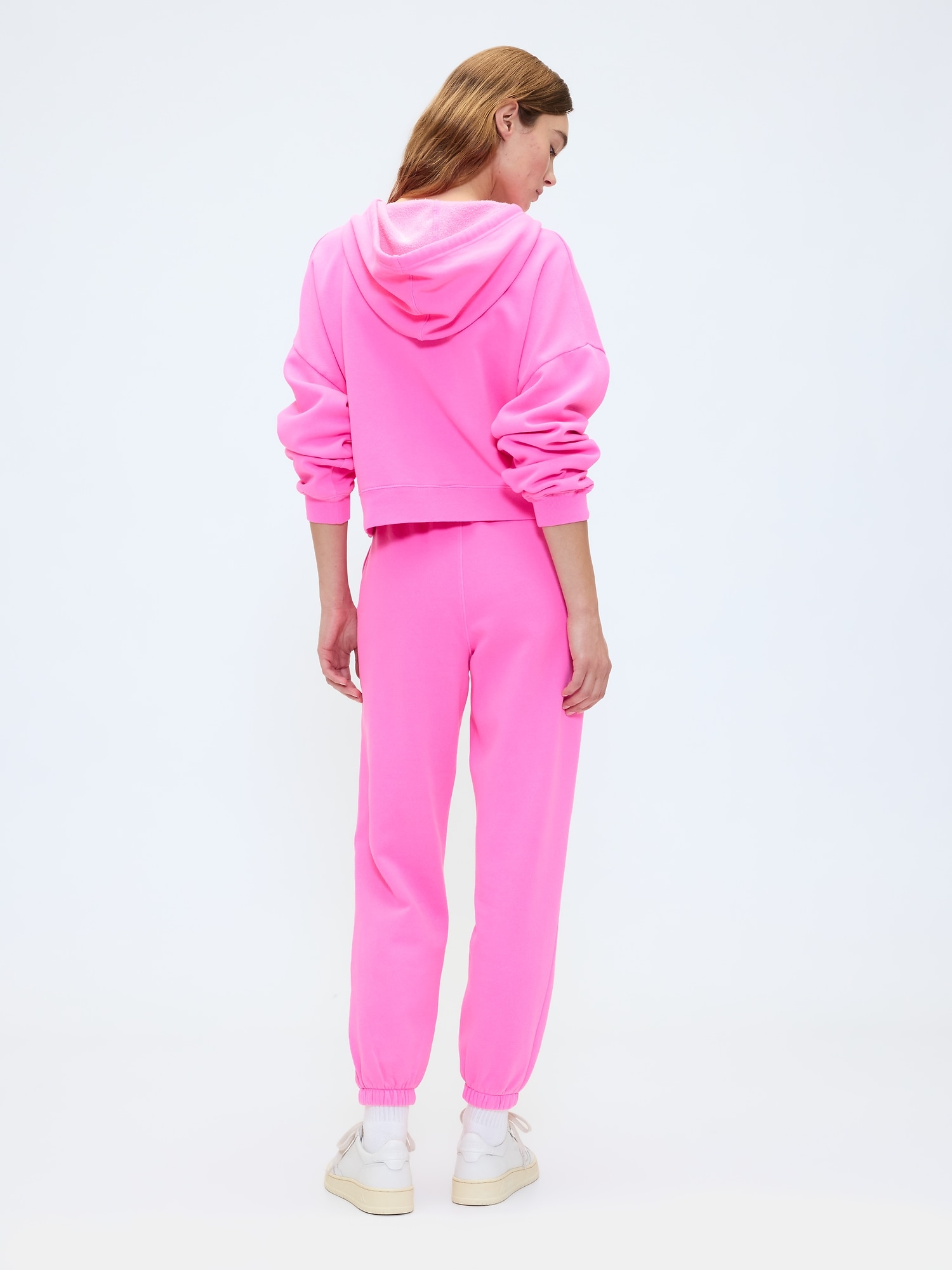 Gap Factory Fleece Joggers In Pink