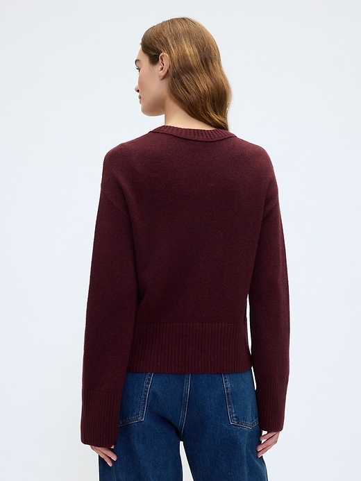 Image number 2 showing, CashSoft Relaxed Crewneck Sweater