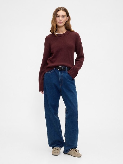 Image number 3 showing, CashSoft Relaxed Crewneck Sweater