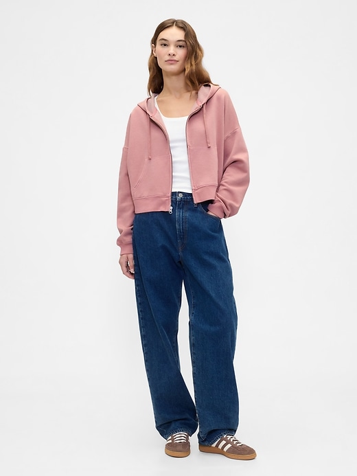 Image number 3 showing, Oversized Fleece Zip Hoodie