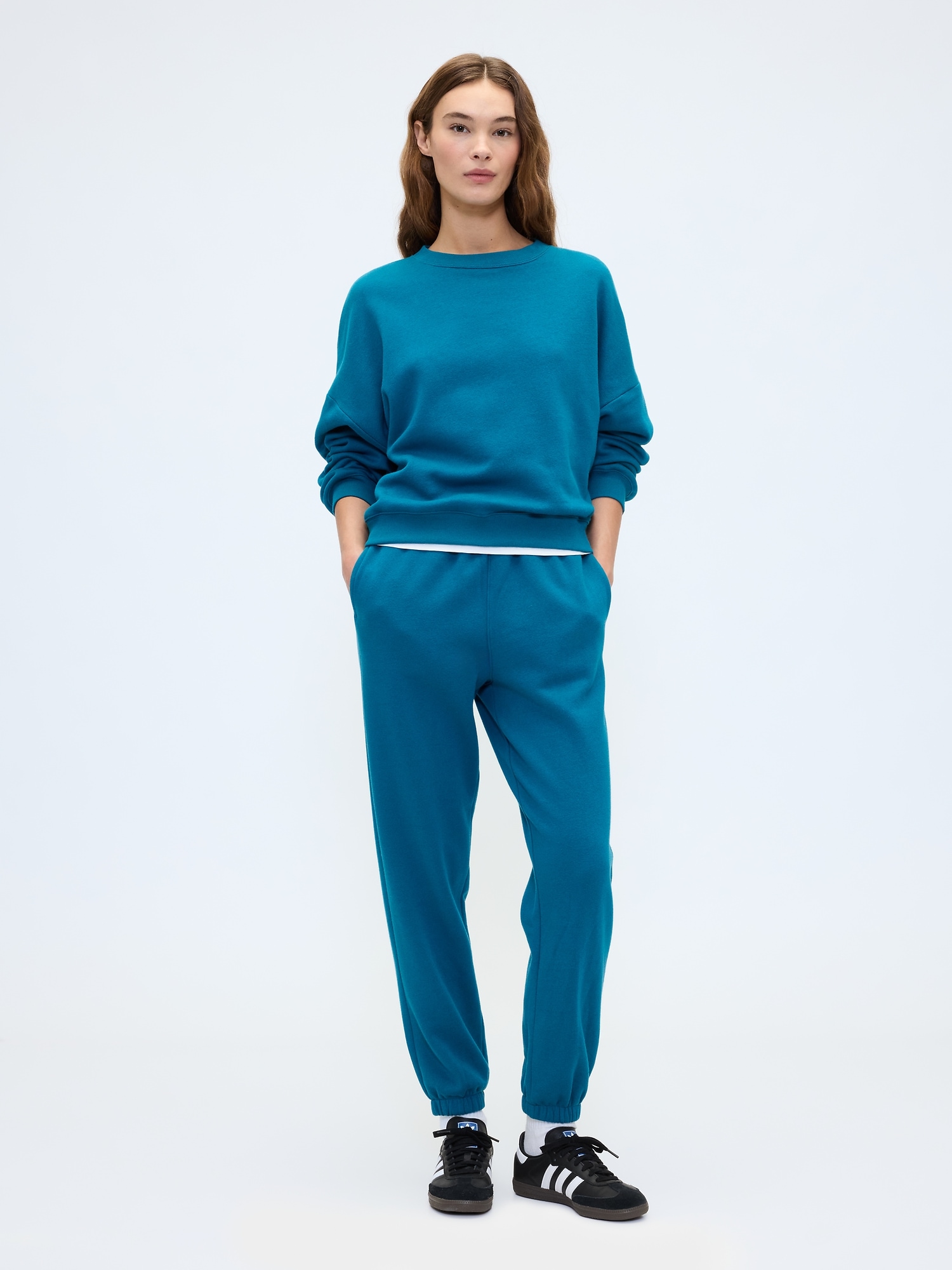 Fleece Joggers - Deep Water Teal