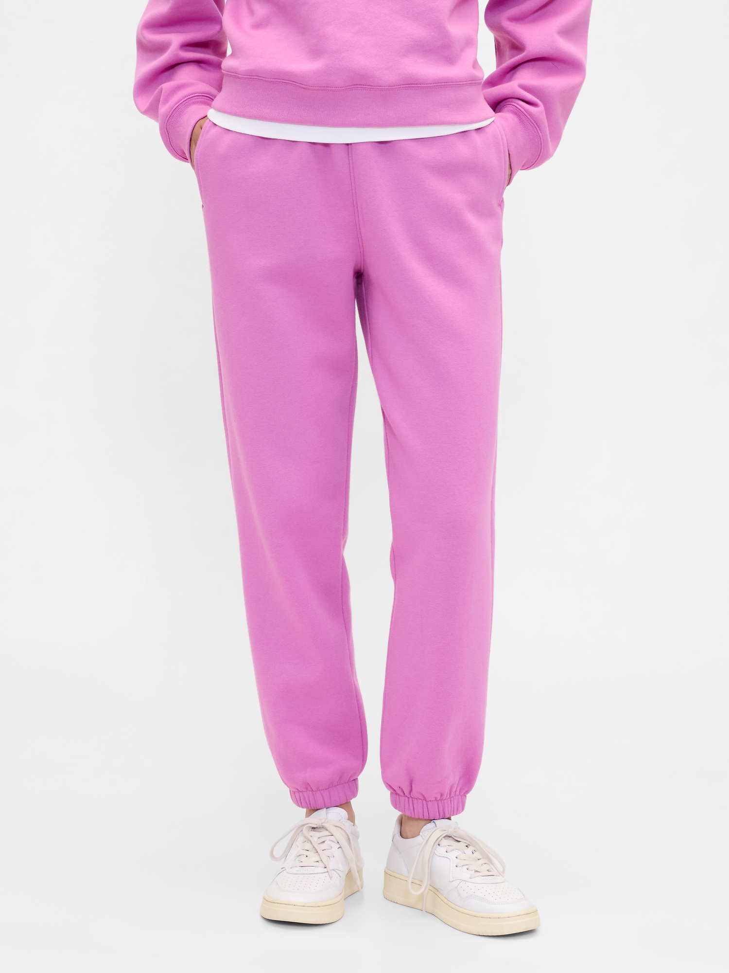 Gap Factory Fleece Joggers In Pink