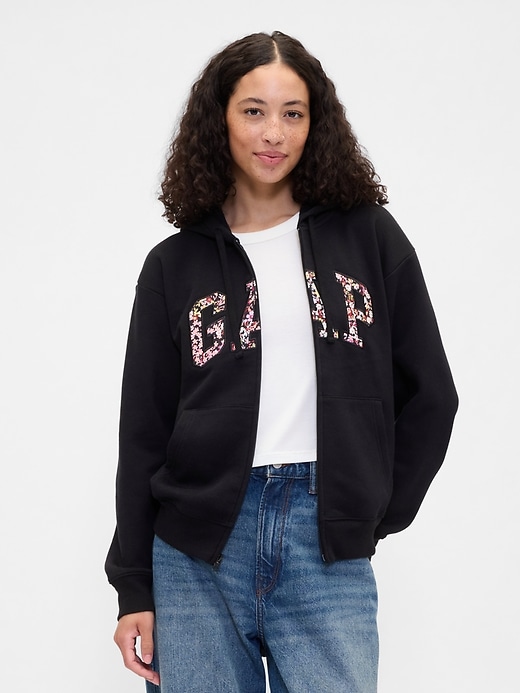 Image number 1 showing, Relaxed Gap Logo Zip Hoodie