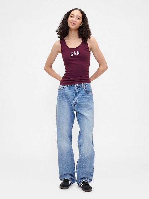 Image number 3 showing, Gap Logo Ribbed Scoopneck Tank Top