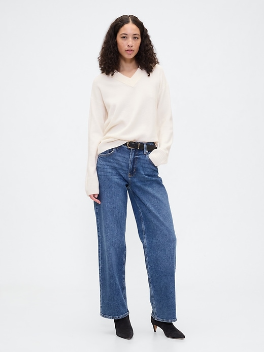 Image number 3 showing, Oversized V-Neck Sweater