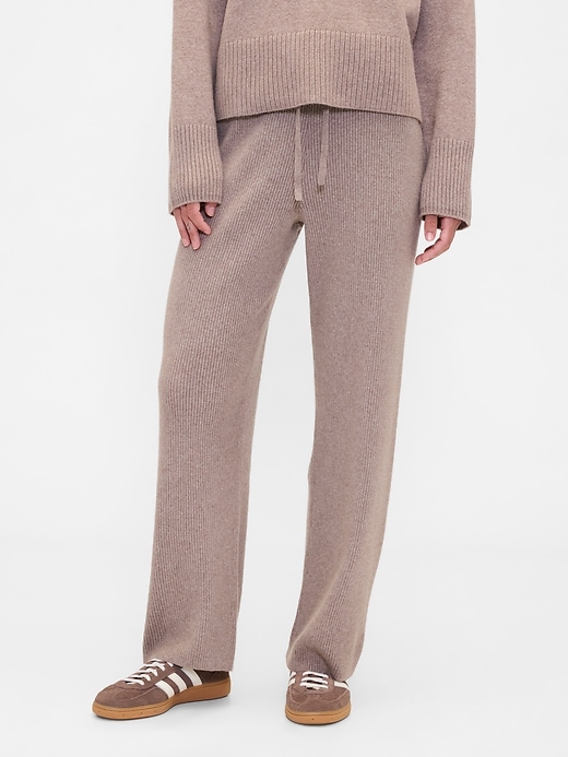 Image number 2 showing, CashSoft Relaxed Ribbed Sweater Pants