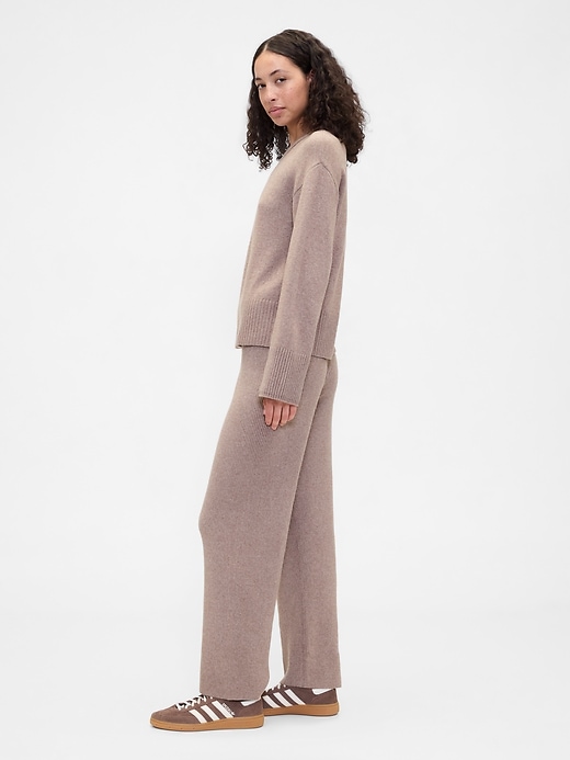 Image number 3 showing, CashSoft Relaxed Ribbed Sweater Pants