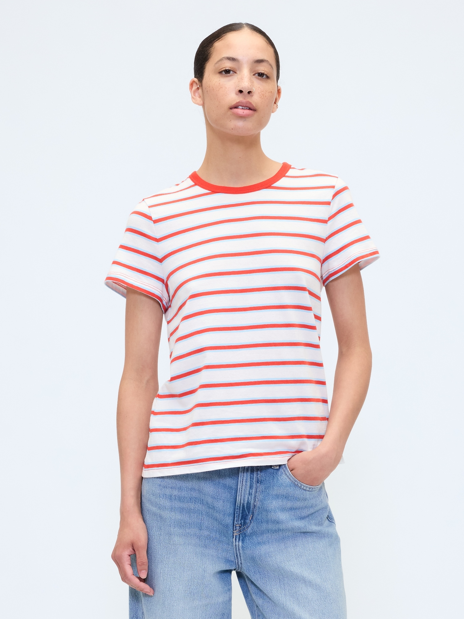 Favorite Stripe Crewneck T-Shirt