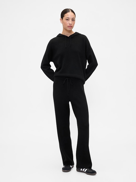 Image number 1 showing, CashSoft Relaxed Ribbed Sweater Pants