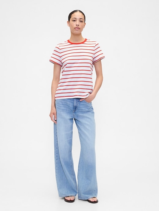 Image number 3 showing, Favorite Stripe Crewneck T-Shirt