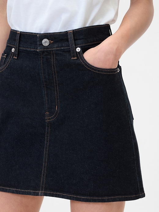 Image number 4 showing, Denim Mini Skirt