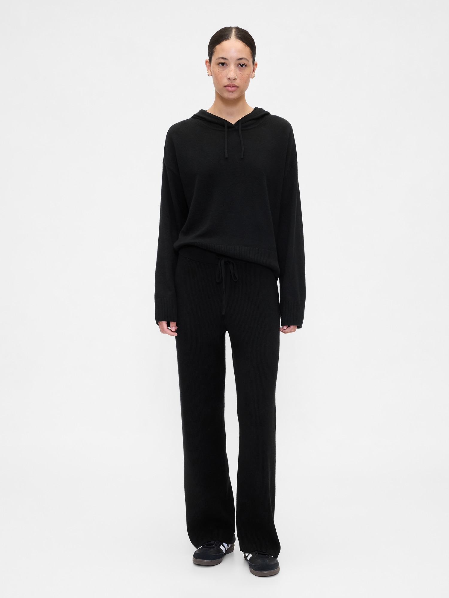 Gap Factory Relaxed Cashsoft Hoodie In Black