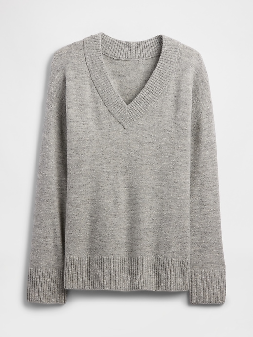 Image number 5 showing, Oversized V-Neck Sweater