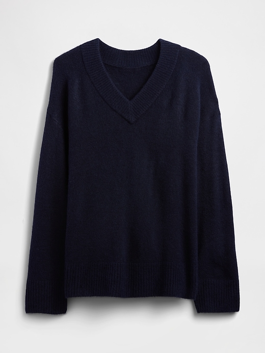 Image number 5 showing, Oversized V-Neck Sweater