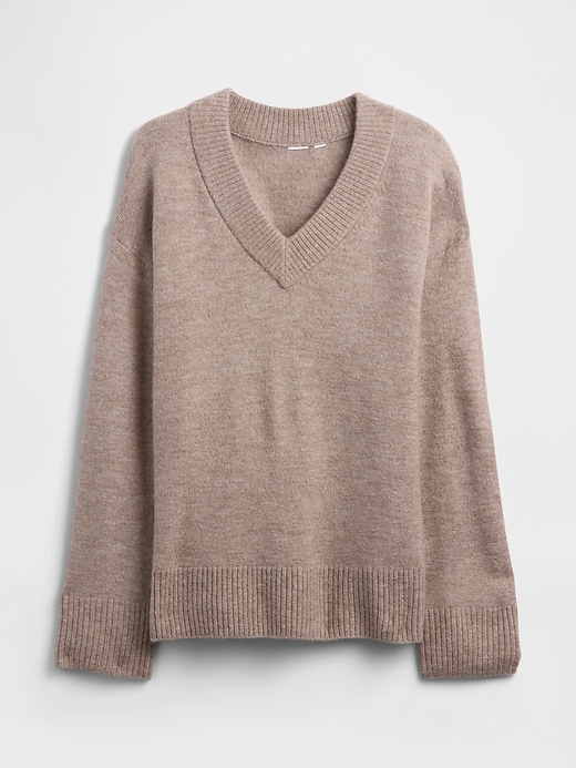 Image number 5 showing, Oversized V-Neck Sweater