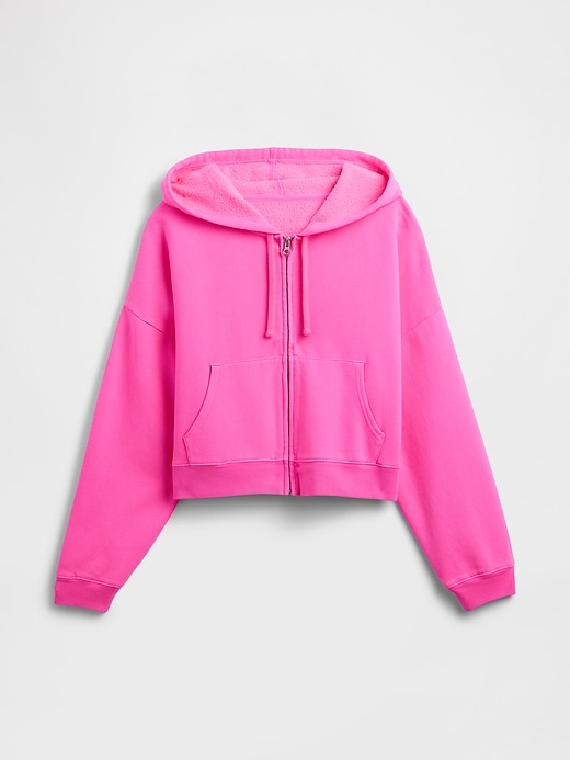 Image number 5 showing, Oversized Fleece Zip Hoodie