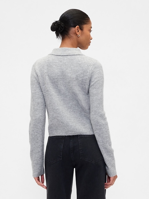 Image number 2 showing, Fitted Cropped Collared Cardigan