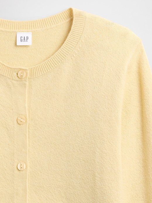 Image number 4 showing, Cashsoft Crewneck Cardigan