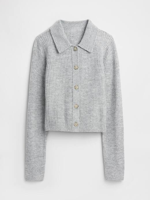 Image number 5 showing, Fitted Cropped Collared Cardigan