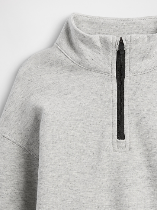 Image number 3 showing, babyGap Relaxed Mockneck Quarter-Zip Sweatshirt
