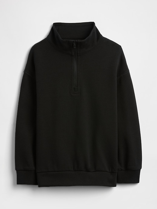 Image number 1 showing, babyGap Relaxed Mockneck Quarter-Zip Sweatshirt