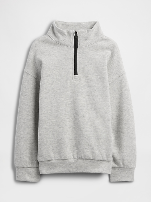 Image number 1 showing, babyGap Relaxed Mockneck Quarter-Zip Sweatshirt