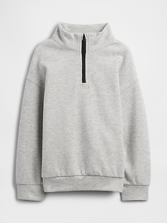 babyGap Relaxed Mockneck Quarter-Zip Sweatshirt | Gap Factory