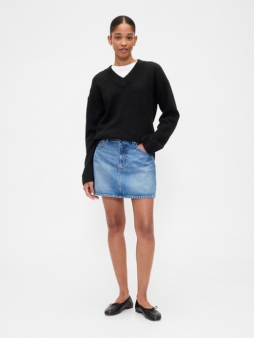 Image number 3 showing, Oversized V-Neck Sweater