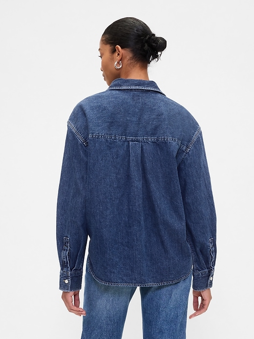 Image number 2 showing, Denim Big Shirt