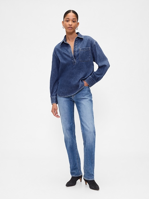 Image number 3 showing, Denim Big Shirt