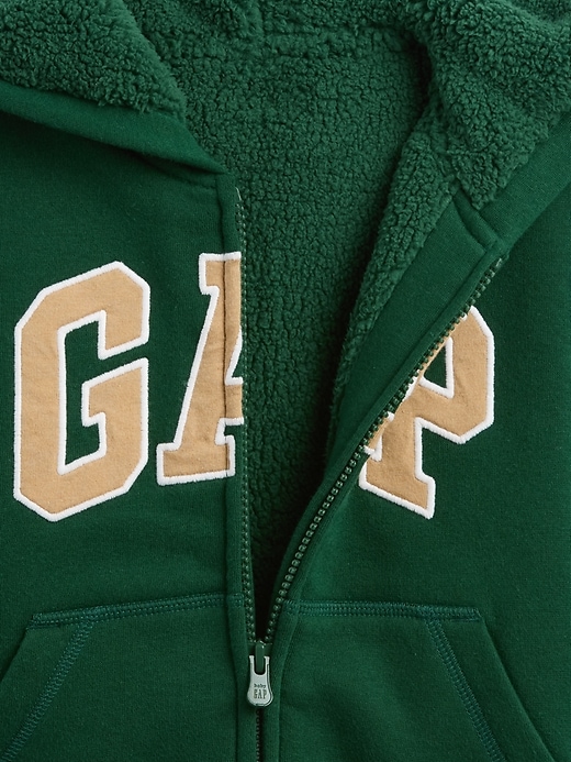 Image number 3 showing, babyGap Logo Sherpa-Lined Zip Hoodie