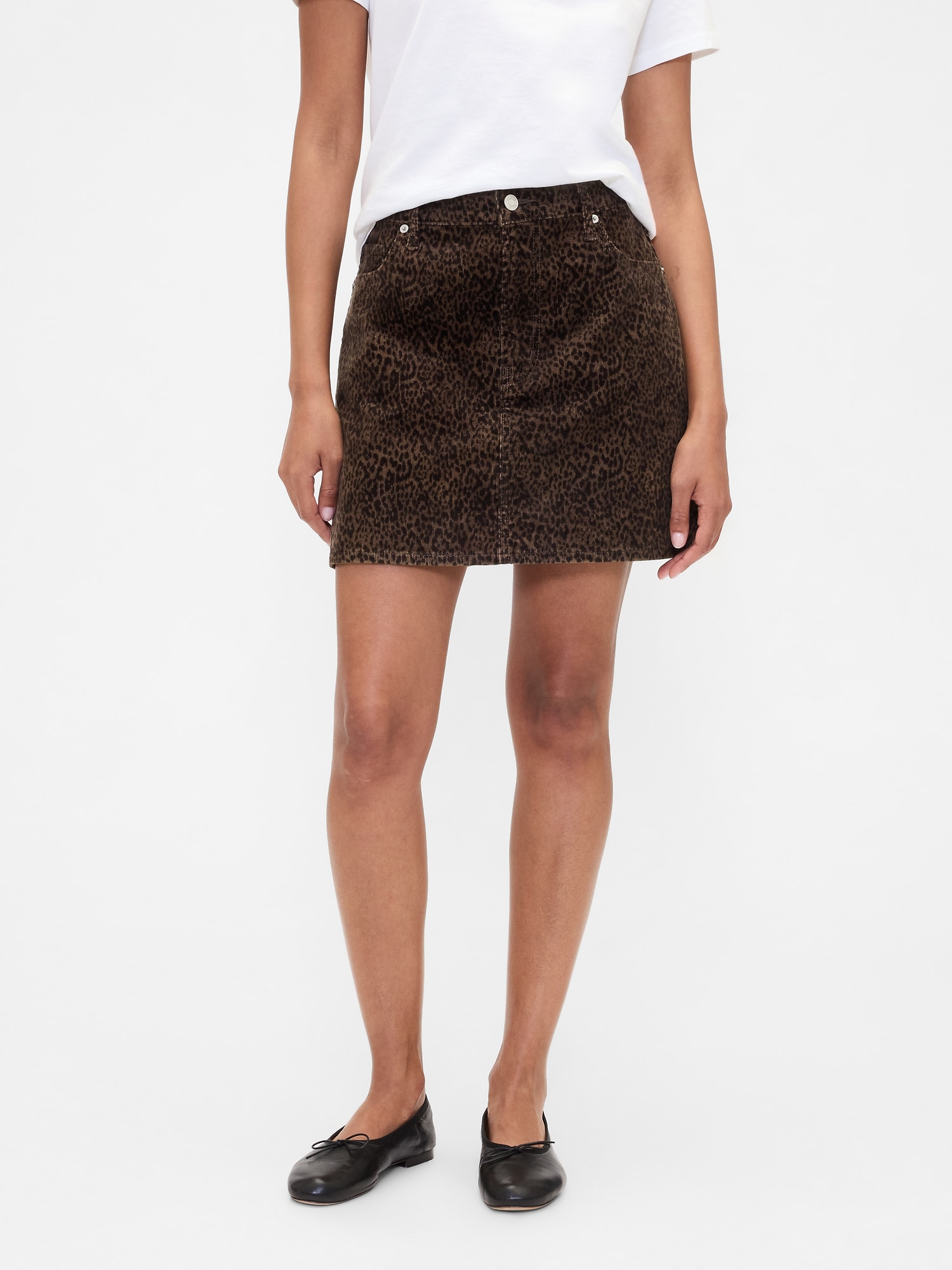 Gap Factory Corduroy Mini Skirt In Brown