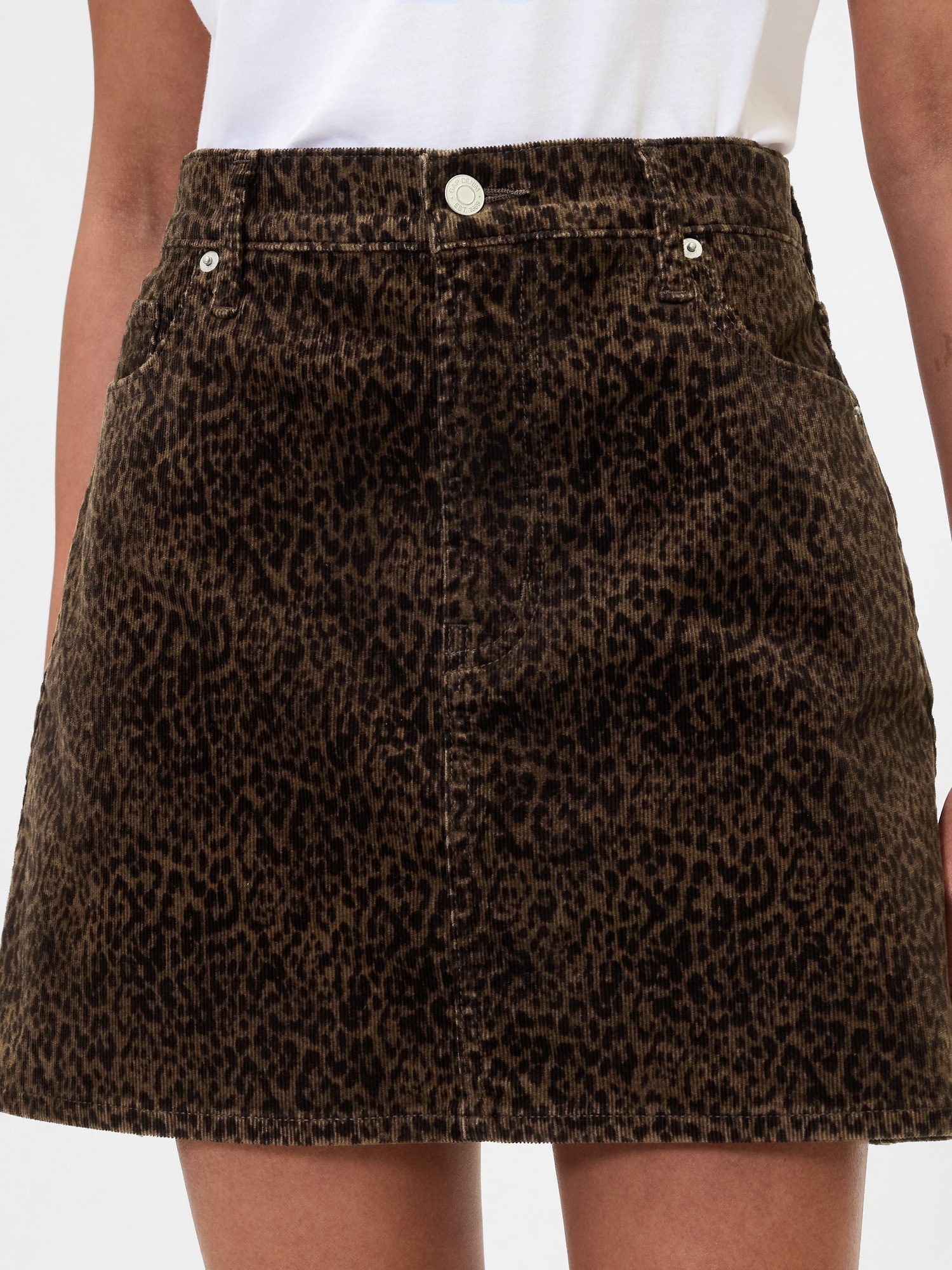 Gap Factory Corduroy Mini Skirt In Brown