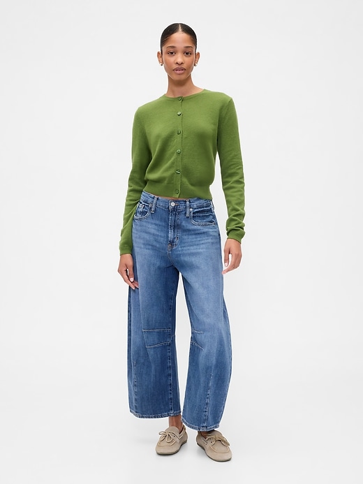 Image number 3 showing, Cashsoft Crewneck Cardigan