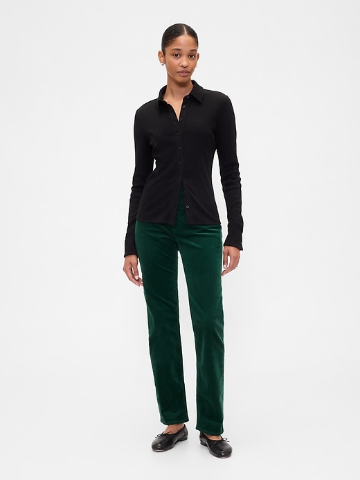 Image number 1 showing, High Rise '90s Original Straight Corduroy Pants
