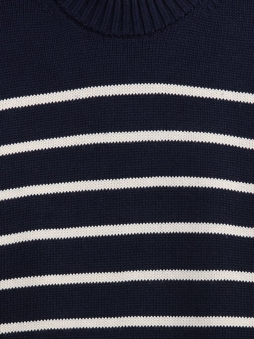 Image number 4 showing, Relaxed Stripe Cropped Sweater