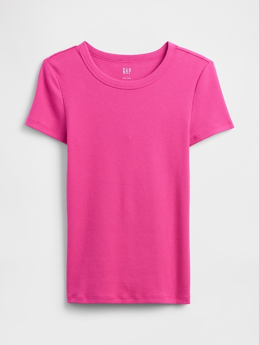 Image number 5 showing, Ribbed Crewneck T-Shirt