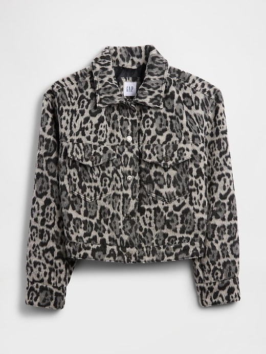 Image number 5 showing, Relaxed Cropped Textured Icon Jacket