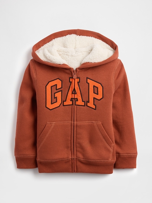 Image number 1 showing, babyGap Logo Sherpa-Lined Zip Hoodie