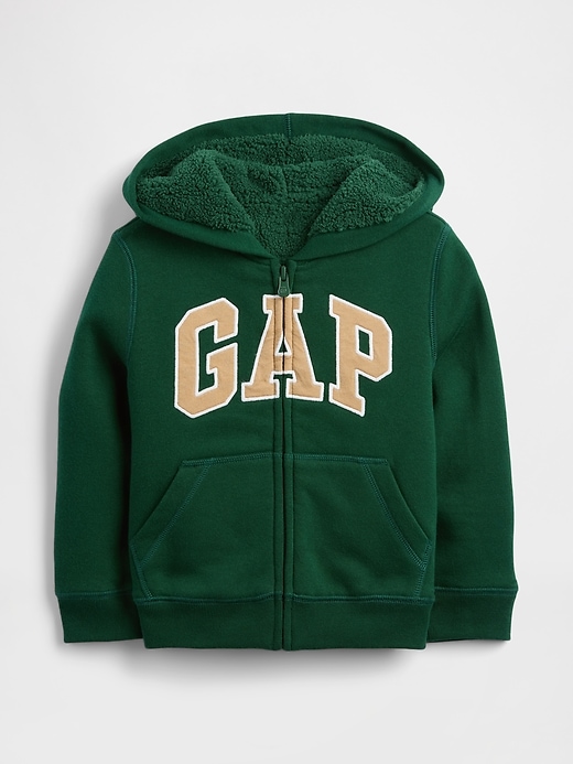 Image number 1 showing, babyGap Logo Sherpa-Lined Zip Hoodie