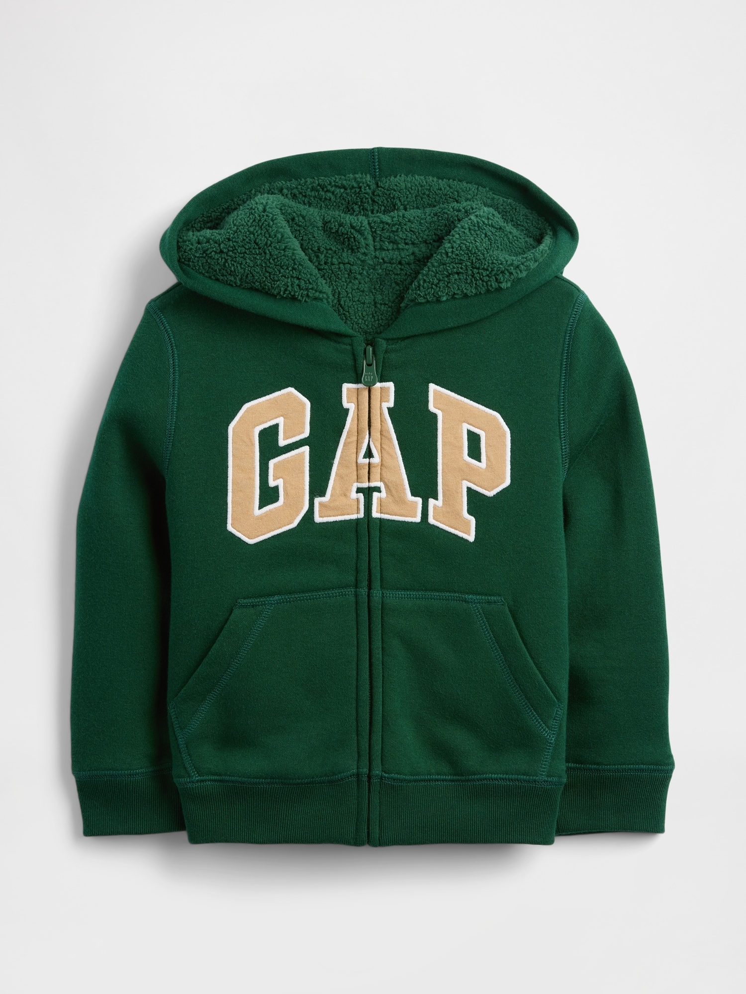 babyGap Logo Sherpa-Lined Zip Hoodie