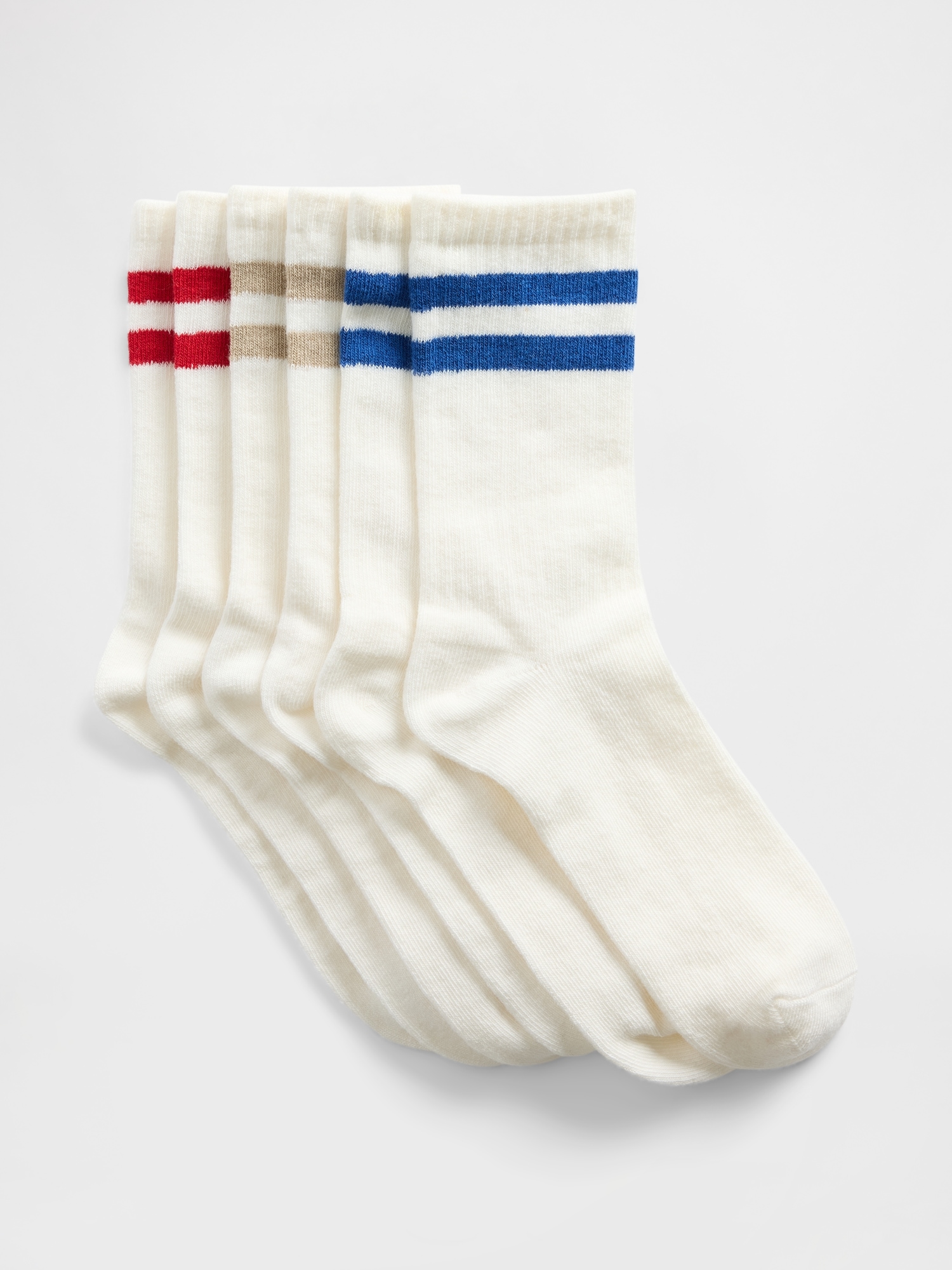 Kids Stripe Crew Socks (3-Pack)