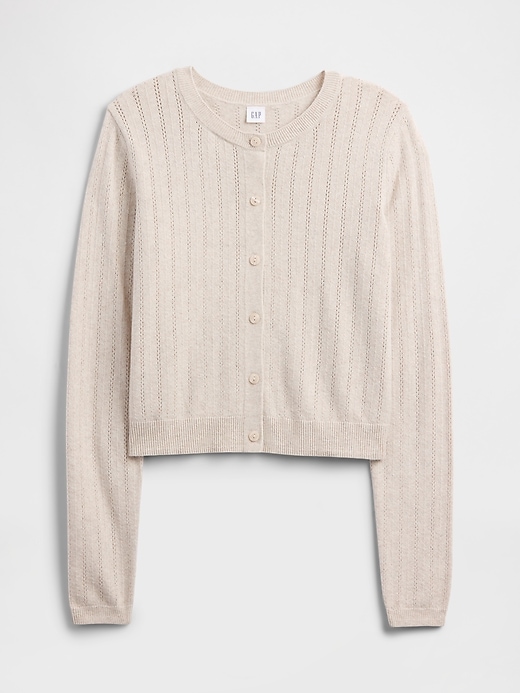 Image number 5 showing, CashSoft Pointelle Cardigan