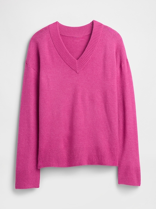 Image number 5 showing, Oversized V-Neck Sweater