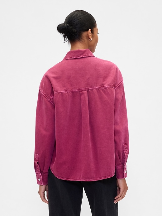 Image number 2 showing, Denim Big Shirt