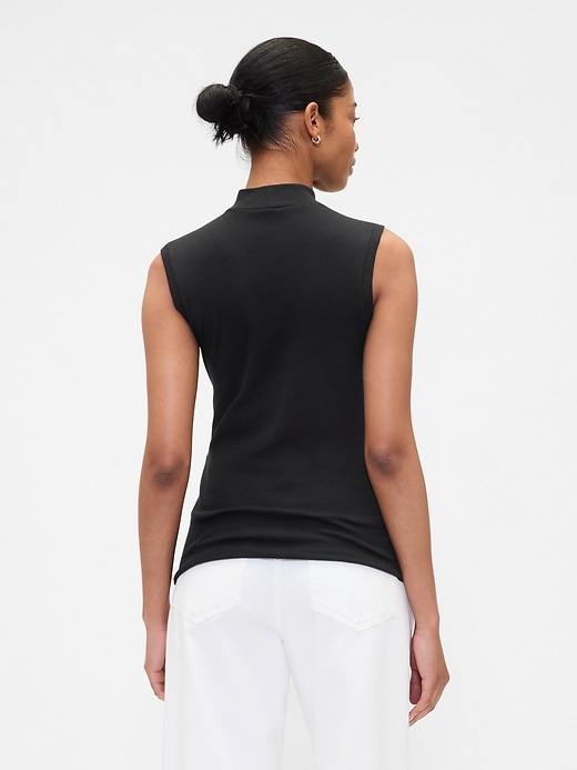 Image number 2 showing, Modern Ribbed Mockneck Tank Top